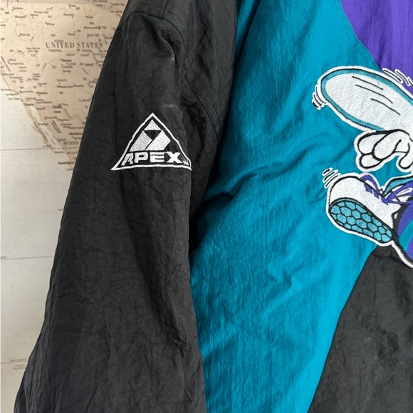 Men’s Vintage NBA By Apex One Charlotte Hornets Full Zip Jacket Size XL Black - Picture 6 of 11